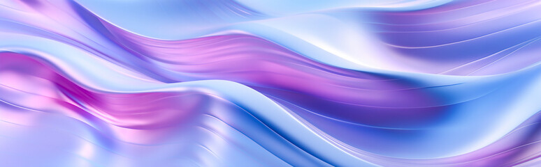 Naklejka premium An abstract background of a wave-like pattern with smooth and fluid texture in pastel colors. Pink, blue, and purple hues. 