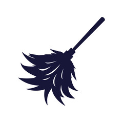 Feather duster icon design vector flat isolated illustration