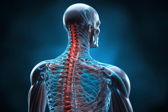 back side lumbar human body spine