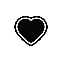 heart button vector icon love sign
