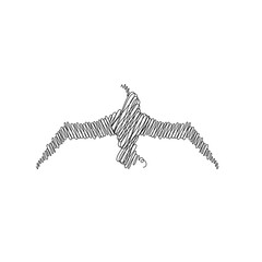 albatros vector flying in the sky