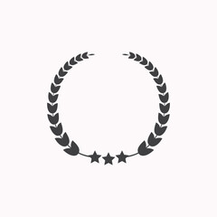 Fototapeta premium laurel vector, concept of simple laurel suitable for decoration