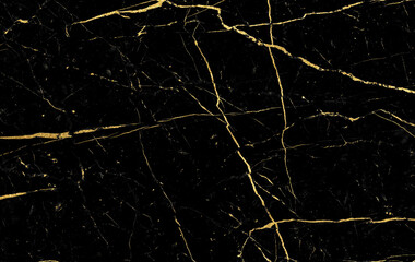 Abstract black marble texture with golden luxury pattern illustration.
