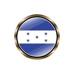 Honduras flag circle button vector template, trendy, collection, logo, design