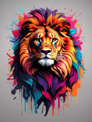 lion t shirt design 
