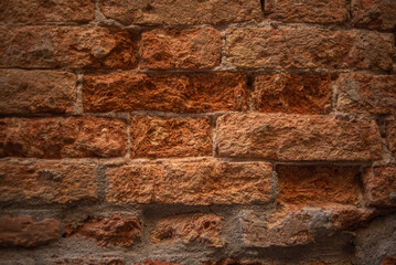 Background of old vintage brick wall