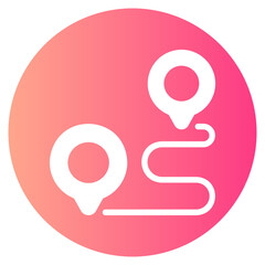 route gradient icon