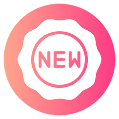 sticker gradient icon