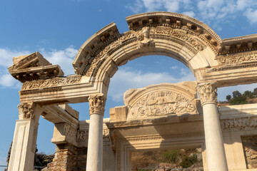 Turkey, Izmir, Ephesus open air museum, Temple of Hadrian