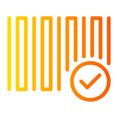 barcode gradient icon