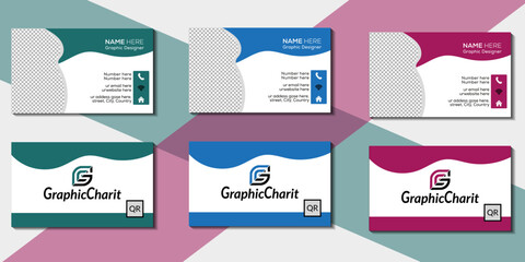 Minimal Individual and  Simple Name or Business Card Design Layout.