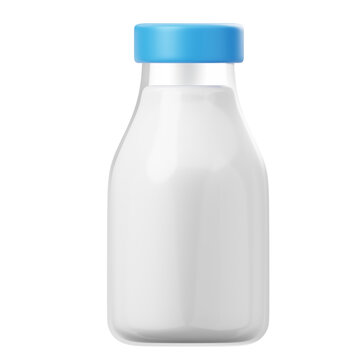 Milk Bottle 3D Icon