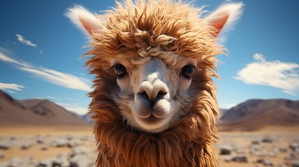Obraz premium Alpaca portrait 
