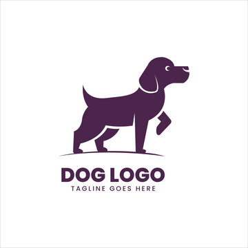 cute dog pet logo creative illustration