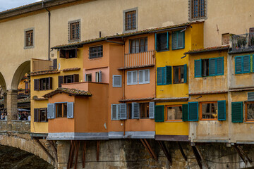 Fototapeta na wymiar Ponte Vecchio in Florenz Nahaufnahme