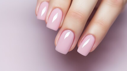 hands with pink polish