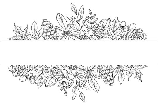 black and white floral frame design clip art preview