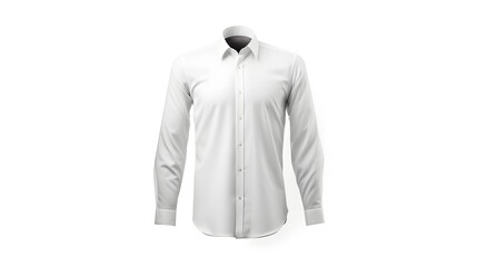 white shirt isolated on white background