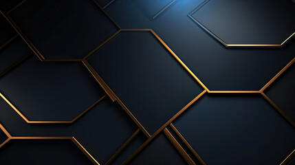 Hexagone inspired wallpaper/background with yellow light effects