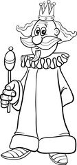 cartoon king fantasy character coloring page