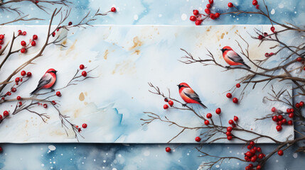 .Top view , Merry christmas and happy new year greeting card , Christmas gift boxes with decoration , copy space background