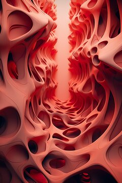 Fondo abstracto 3d geom&eacute;trico . Generado por Ia