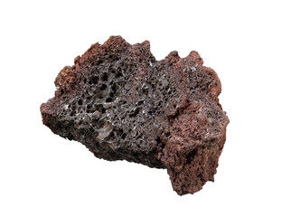 piece of rock stone isolated element