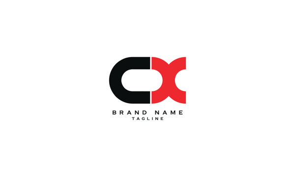 COX, CXO, OCX, OXC, XOC, XCO, CX, XC, Abstract initial monogram letter alphabet logo design
