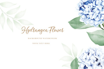 elegant hydrangea floral background and frame design