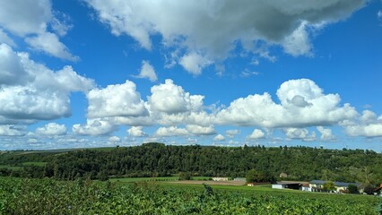 Fototapeta na wymiar Landscape with clouds and sky