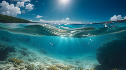 Ocean Adventure: Majestic Underwater Wildlife in a Blue Marine Paradise.
Captivating marine life in...