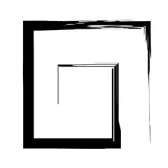 Spiral Line Abstract Grunge Brush Strock