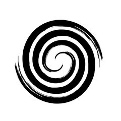 Spiral Line Abstract Grunge Brush Strock