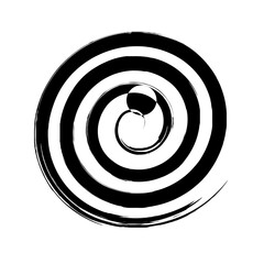 Spiral Line Abstract Grunge Brush Strock