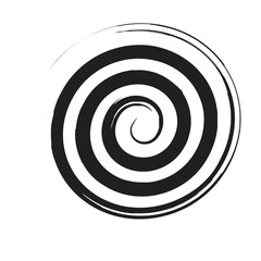 Naklejka premium Spiral Line Abstract Grunge Brush Stroke