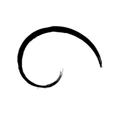 Spiral Line Abstract Grunge Brush Stroke