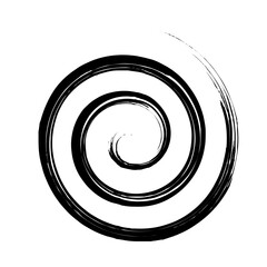 Spiral Line Abstract Grunge Brush Stroke