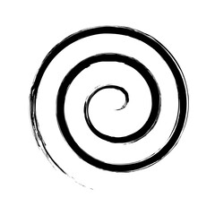 Spiral Line Abstract Grunge Brush Stroke