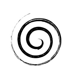 Spiral Line Abstract Grunge Brush Stroke