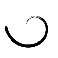 Spiral Line Abstract Grunge Brush Stroke