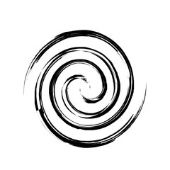 Spiral Line Abstract Grunge Brush Stroke twist spring line