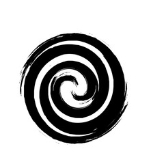 Spiral Line Abstract Grunge Brush Stroke twist spring line