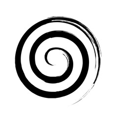 Spiral Line Abstract Grunge Brush Stroke twist spring line