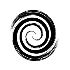 Spiral Line Abstract Grunge Brush Stroke twist spring line