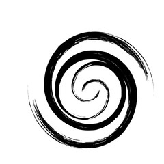 Spiral Line Abstract Grunge Brush Stroke twist spring line