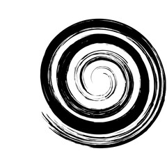 Naklejka premium Spiral Line Abstract Grunge Brush Stroke twist spring line