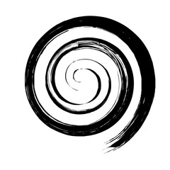 Spiral Line Abstract Grunge Brush Stroke twist spring line