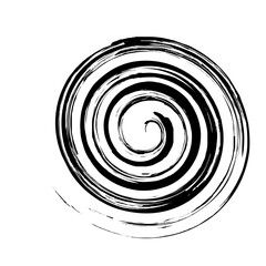 Spiral Line Abstract Grunge Brush Stroke twist spring line