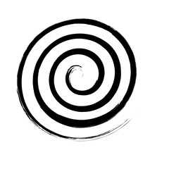 Spiral Line Abstract Grunge Brush Strock