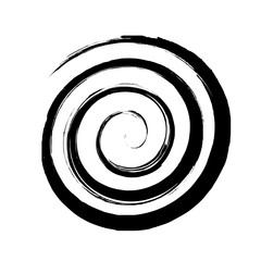 Spiral Line Abstract Grunge Brush Strock